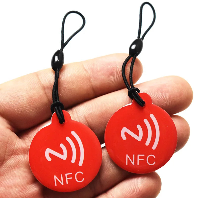 Tag NFC 213 en résine cristal 13,56 MHz
