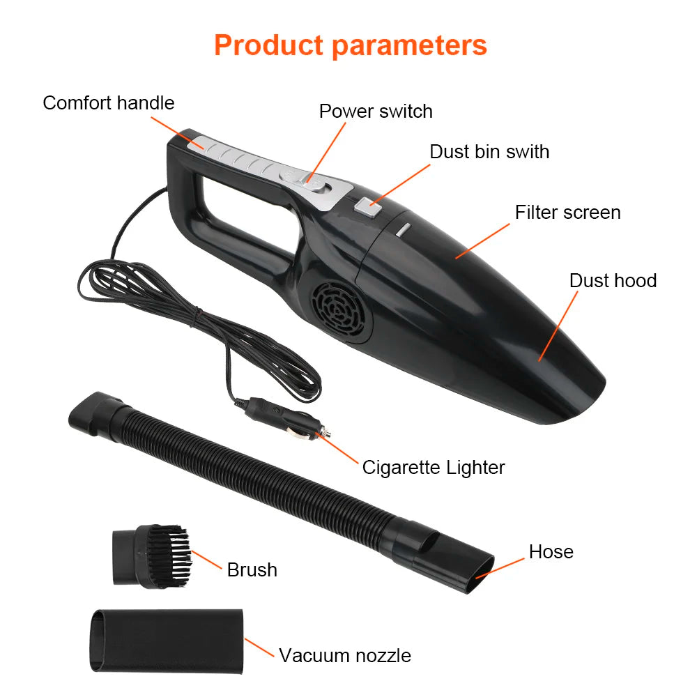 Aspirateur de voiture portable sec et humide 12 V