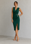 Robe midi moulante sans manches