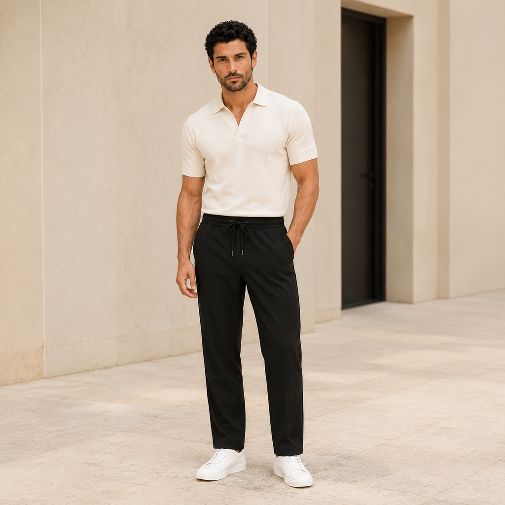 Pantalon droit décontracté