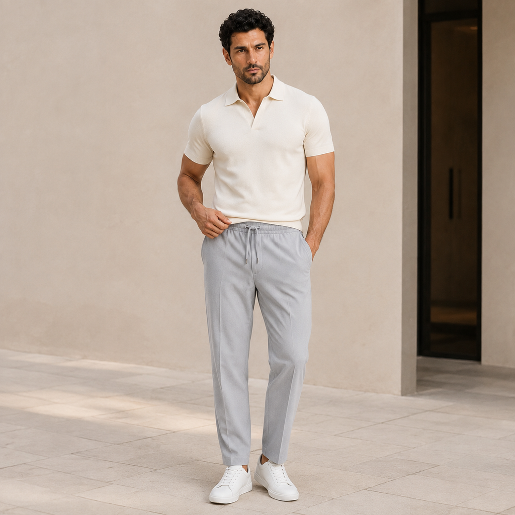Pantalon droit décontracté