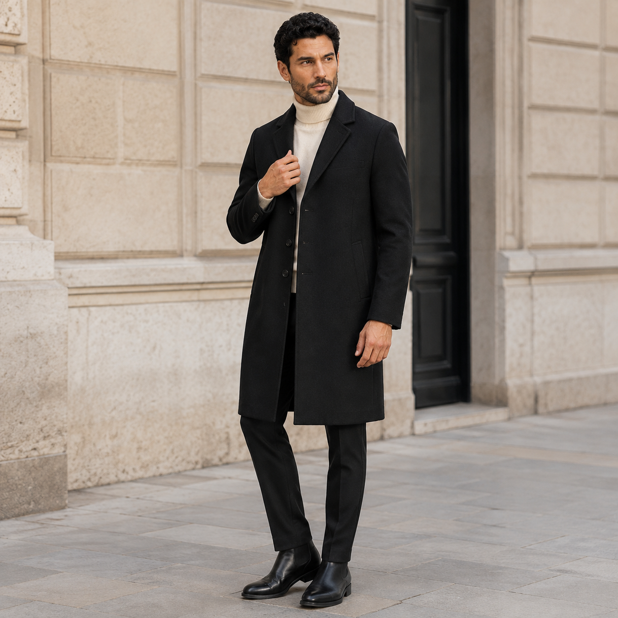 Manteau long élégant
