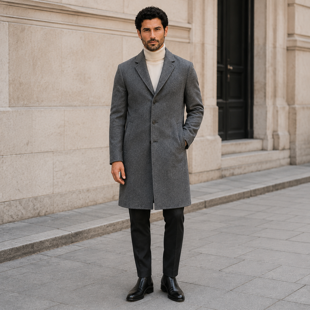 Manteau long élégant