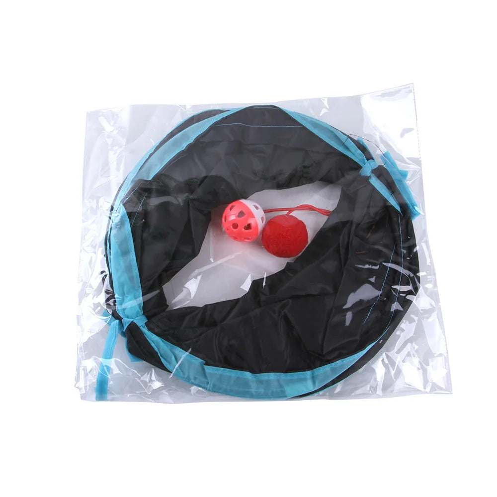Tunnel de jeu pliable et respirant pour chat