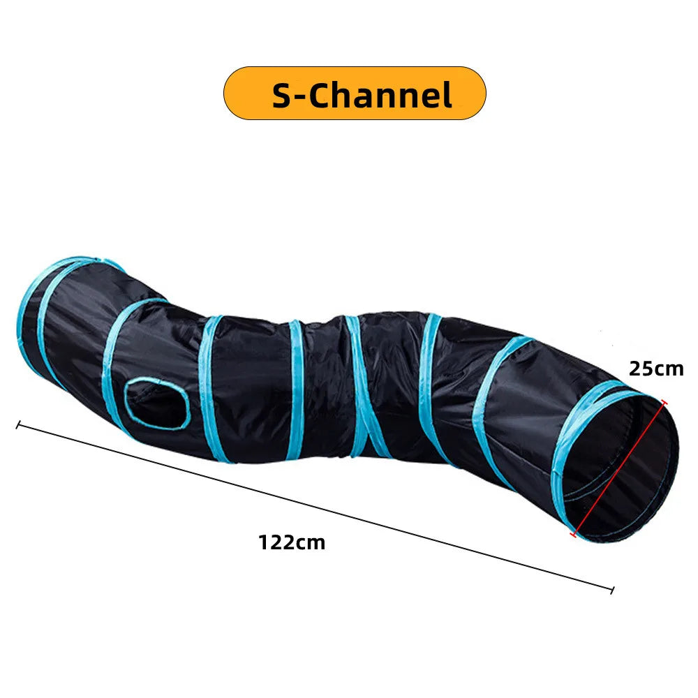 Tunnel de jeu pliable et respirant pour chat