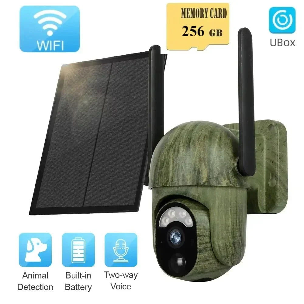 Caméra de surveillance solaire 4 MP Wi-Fi/4G