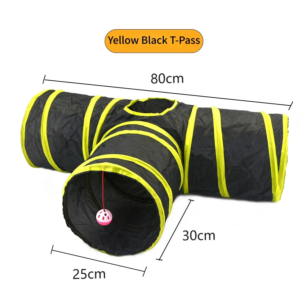 Tunnel de jeu pliable et respirant pour chat