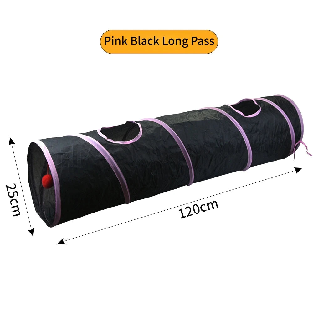 Tunnel de jeu pliable et respirant pour chat