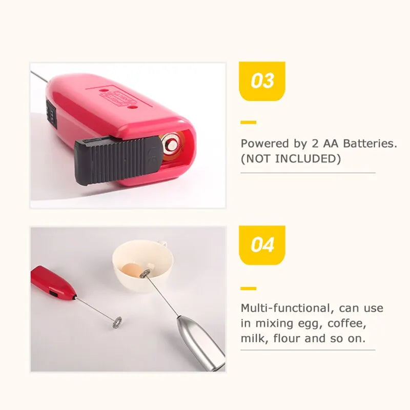 Mousseur à lait électrique portable pour café