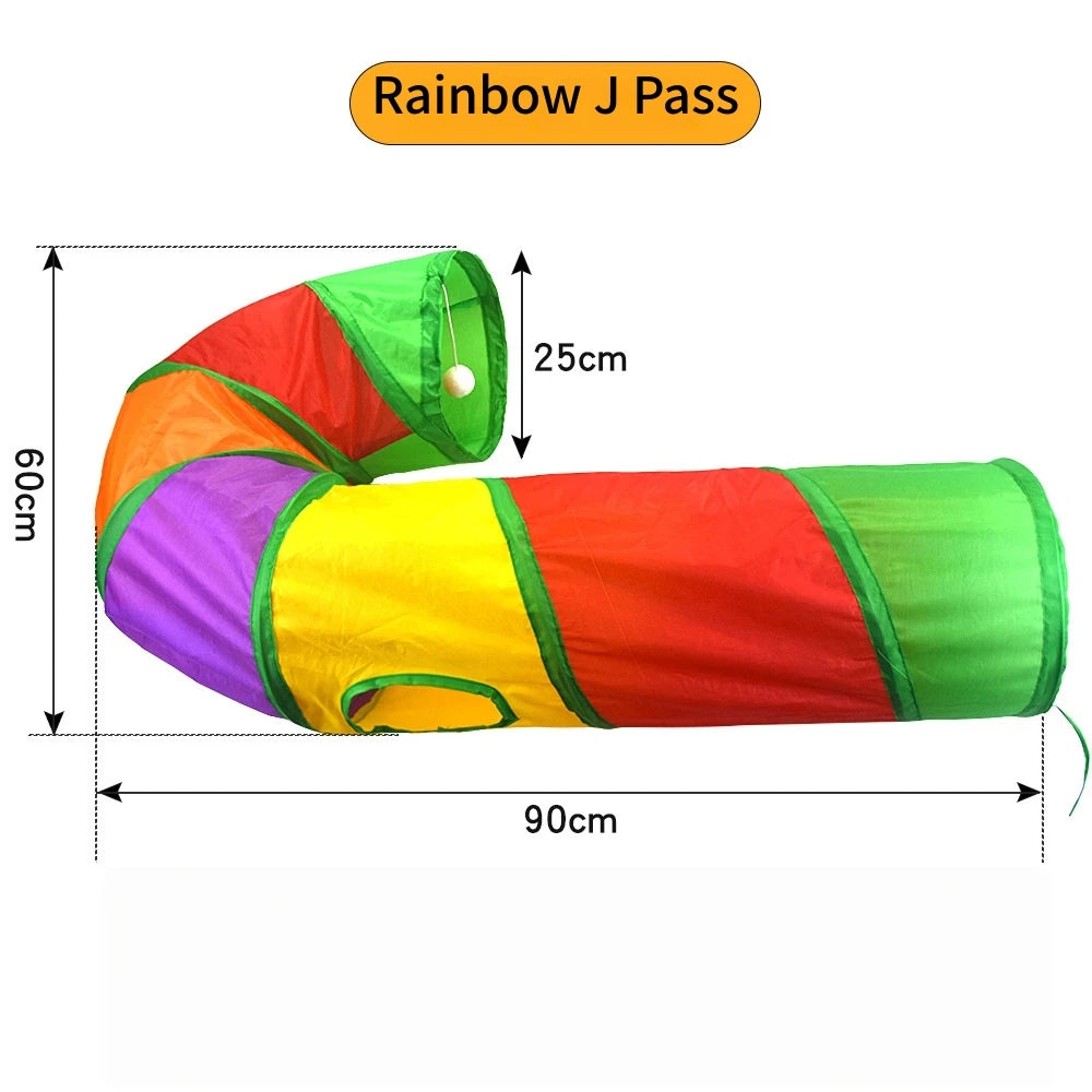 Tunnel de jeu pliable et respirant pour chat