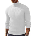 Pull col roulé homme en maille épaisse