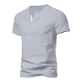 T-shirt Henley homme col V respirant