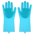 Gants en silicone pour vaisselle avec éponge intégrée
