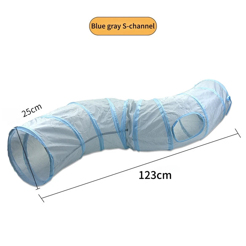 Tunnel de jeu pliable et respirant pour chat