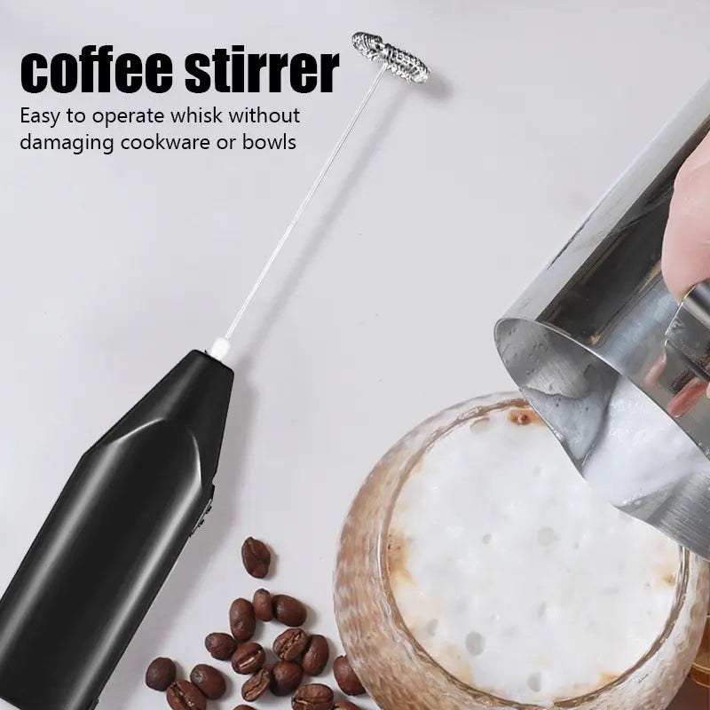 Mousseur à lait électrique portable pour café
