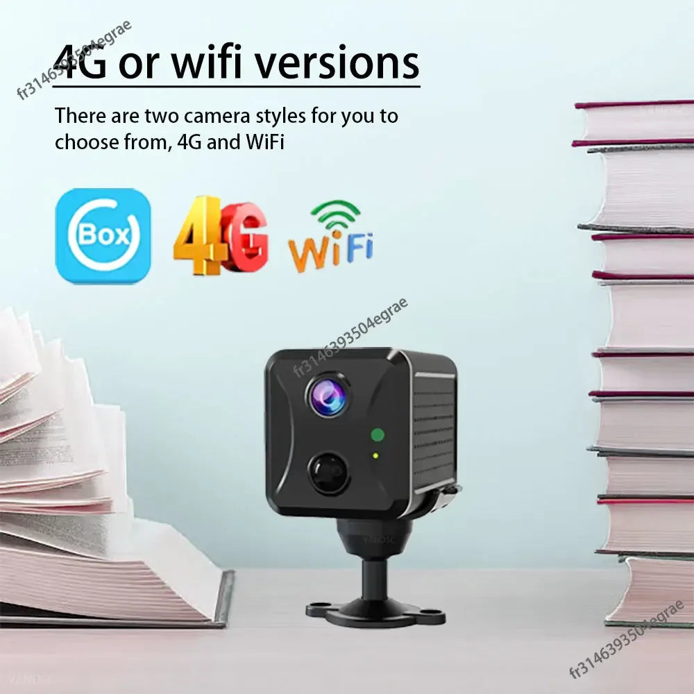 Caméra de surveillance Wi-Fi/4G 5 MP avec vision infrarouge