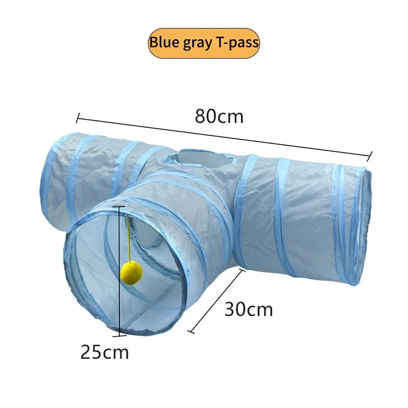 Tunnel de jeu pliable et respirant pour chat
