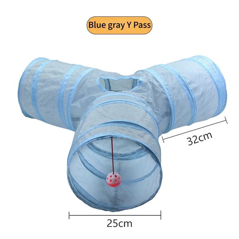 Tunnel de jeu pliable et respirant pour chat
