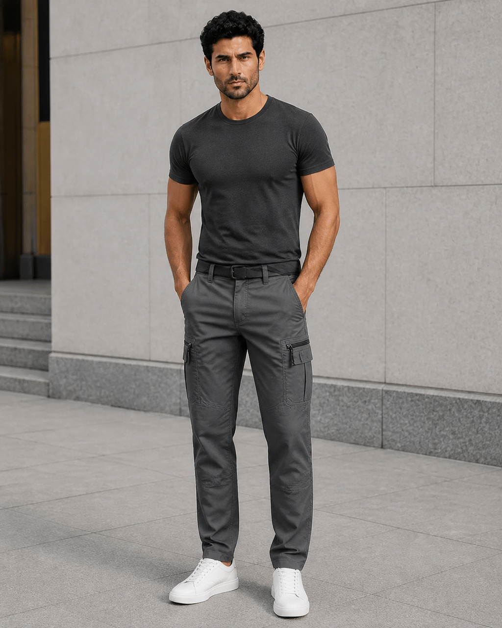 Pantalon cargo tactique homme multi-poches